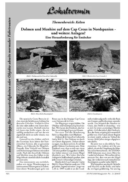 Megalithanlagen – Dolmen und Menhire auf dem Cap Creus in Nordspanien – und weitere Anlagen? Eine Herausforderung für Entdecker