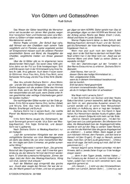 Von Göttern und Gottessöhnen