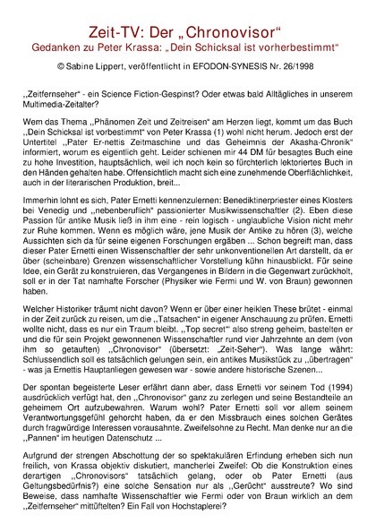 Zeit-TV: Der “Chronovisor”