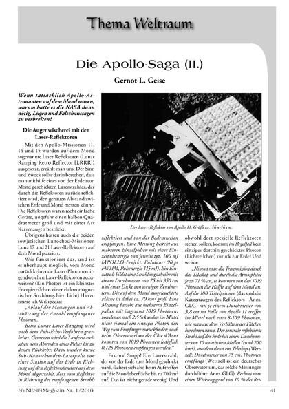 Die Apollo-Saga (II.)