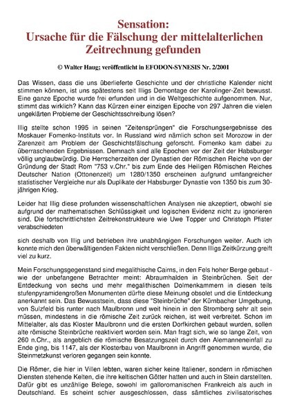 Sensation: Ursache für die Fälschung der mittelalterlichen Zeitrechnung gefunden