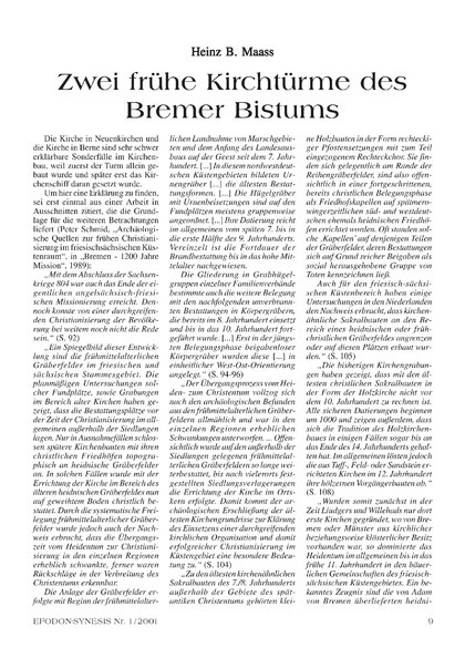 Zwei frühe Kirchtürme d. Bremer Bistums