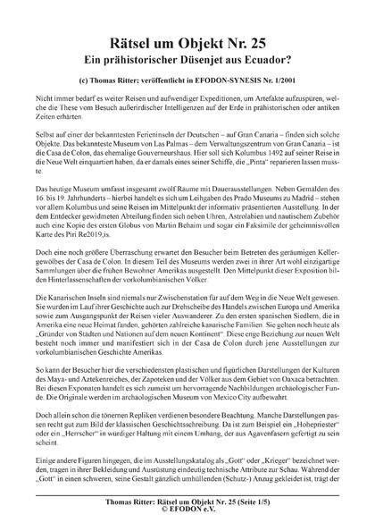 Rätsel um Objekt Nr. 25