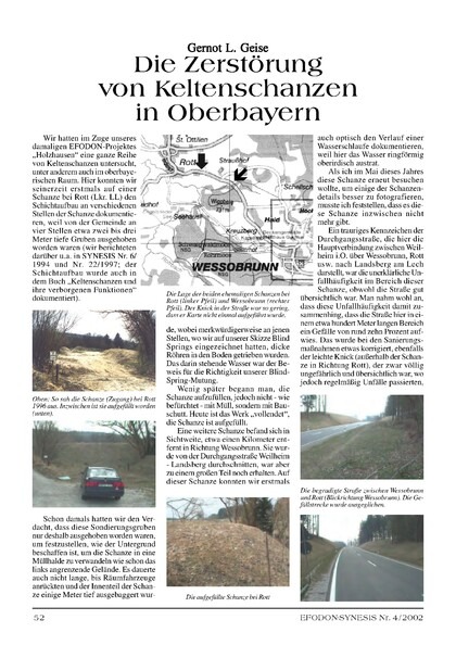 Die Zerstörung von Keltenschanzen in Oberbayern