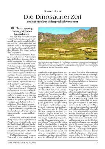Die Dinosaurier-Zeit und was mir daran widersprüchlich vorkommt