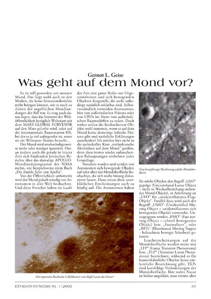 Was geht auf dem Mond vor?