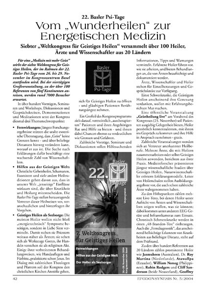 Vom „Wunderheilen“ zur Energetischen Medizin. Chronische Schmerzen in zwei Tagen weg?