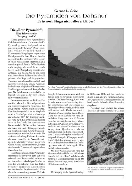 Die Pyramiden von Dahshur – Es ist noch längst nicht alles erklärbar!
