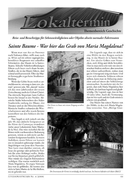Sainte Baume: War hier das Grab von Maria Magdalena?