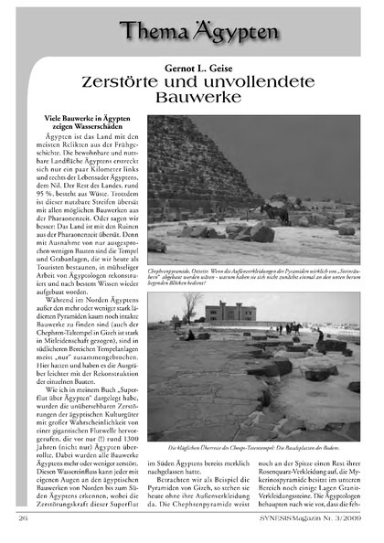 Zerstörte und unvollendete Bauwerke