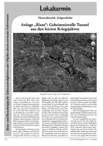 Geheimnisvolle Tunnel aus den letzten Kriegsjahren