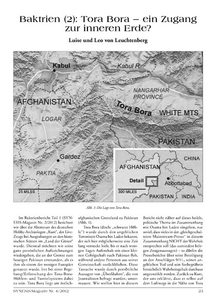 Tora Bora – Ein Zugang zur inneren Erde?