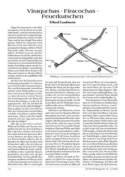 Viraquchas – Firacochas – Feuerkutschen