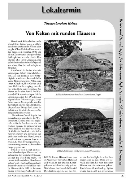 Von Kelten mit runden Häusern