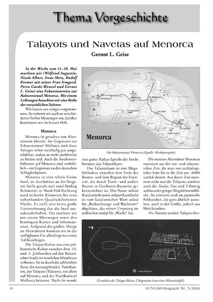 Talayots und Navetas auf Menorca (Gernot L. Geise)