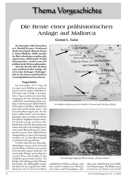 Die Reste einer prähistorischen Anlage auf Mallorca (Gernot L. Geise)