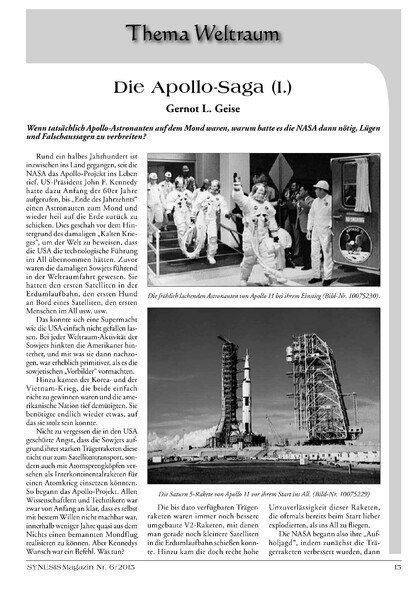 Die Apollo-Saga (I.) (Gernot L. Geise)