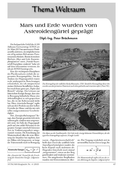 Mars und Erde wurden vom Asteroidengürtel geprägt!