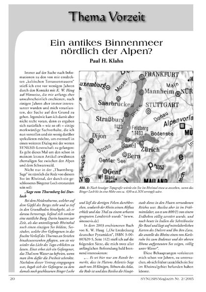 Ein antikes Binnenmeer nördlich der Alpen? (Paul H. Klahn)