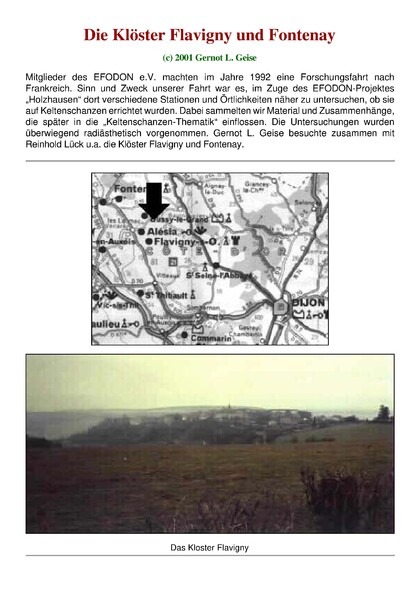Die Klöster Flavigny und Fonteney