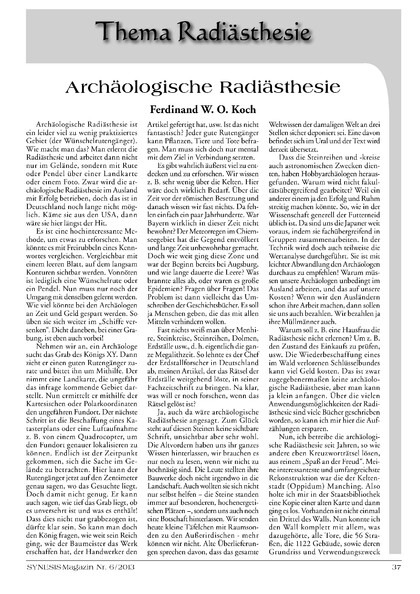 Archäologische Radiästhesie