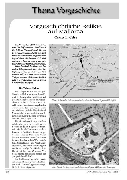 Vorgeschichtliche Relikte auf Mallorca