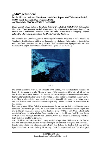„Mu“ gefunden? Im Pazifik versunkene Hochkultur zwischen Japan und Taiwan entdeckt!