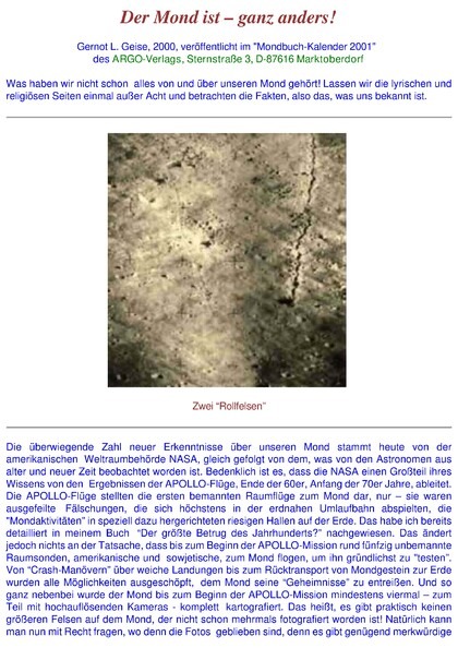 Der Mond ist – ganz anders!