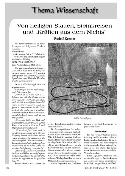 Von heiligen Stätten, Steinkreisen und „Kräften aus dem Nichts“