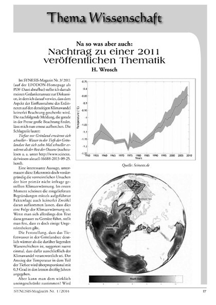Na so was aber auch: Nachtrag zu einer 2010 veröffentlichten Thematik