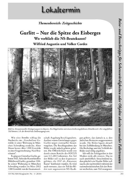 Gerlitt – nur die Spitze des Eisberges – Wo verblieb die NS-Beutekunst?