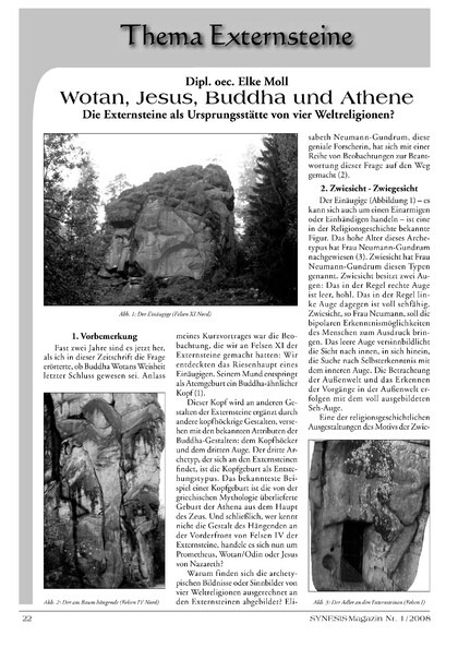 Wotan, Jesus, Buddha und Athene – Die Externsteine als Ursprungsstätte von vier Weltreligionen?