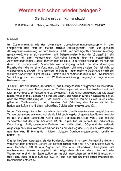 Werden wir schon wieder belogen?